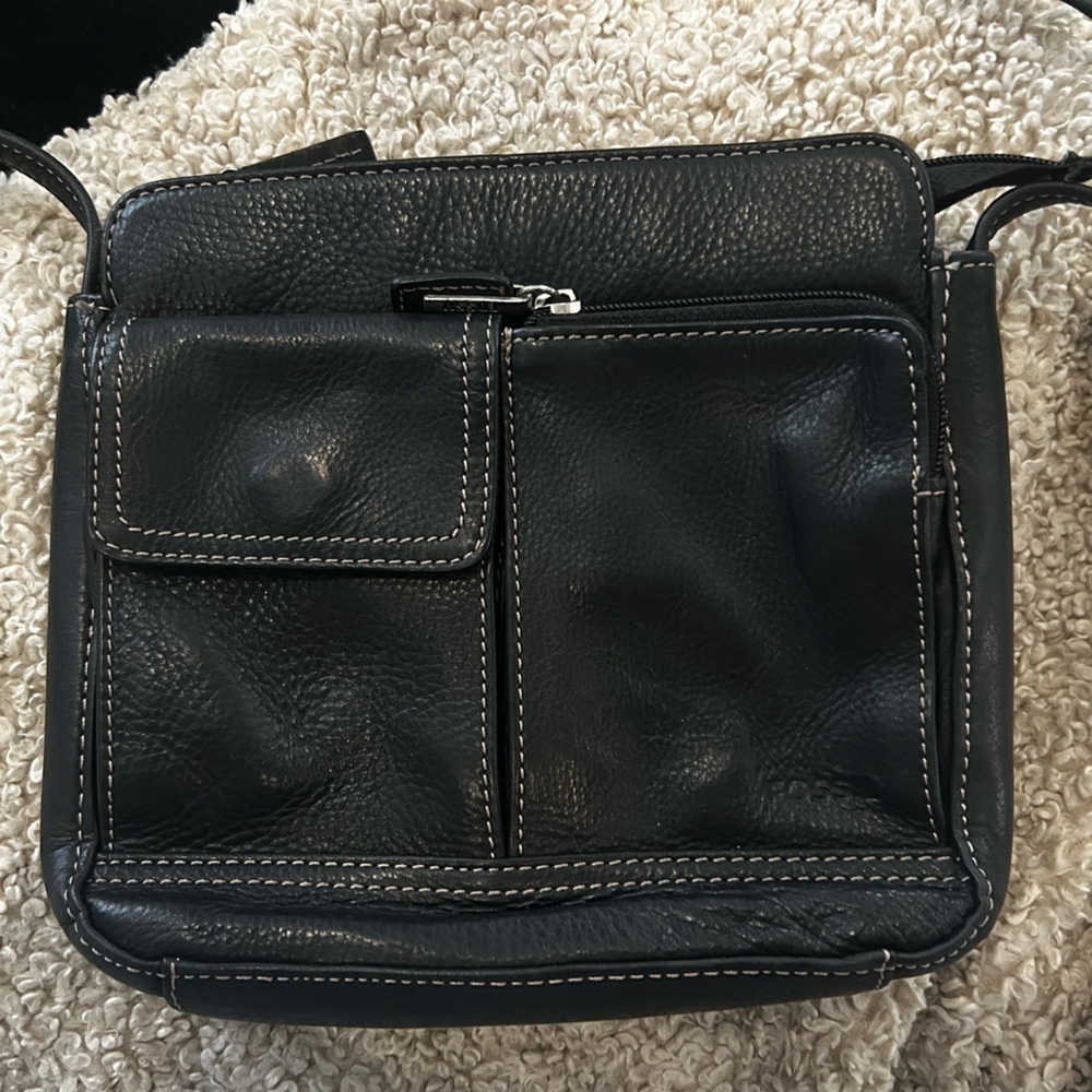 Fossil Black Leather Purse